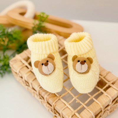   Sapatinho de linha Ursinho amarelo Plix